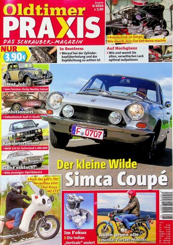 Deckblatt Oldtimer Praxis (08/2024)